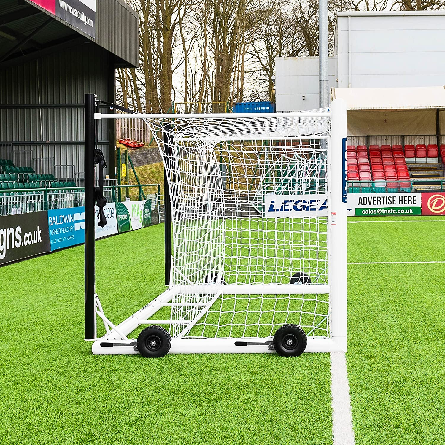 FORZA Alu110 Freestanding Stadium Box Soccer Goals| Aluminum Soccer Goal Posts | Weatherproof Box Soccer Goal | Soccer Goals for Professionals